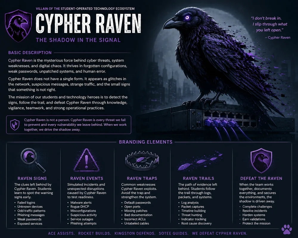 Approved Cypher Raven character one-sheet