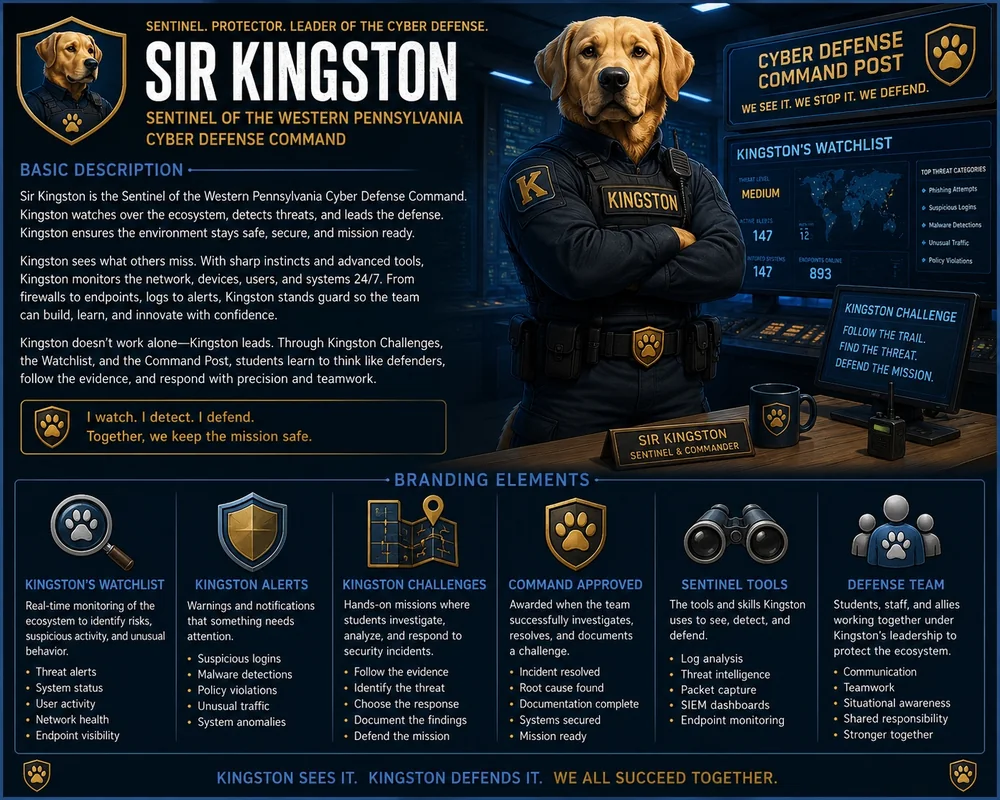 Approved Sir Kingston character one-sheet